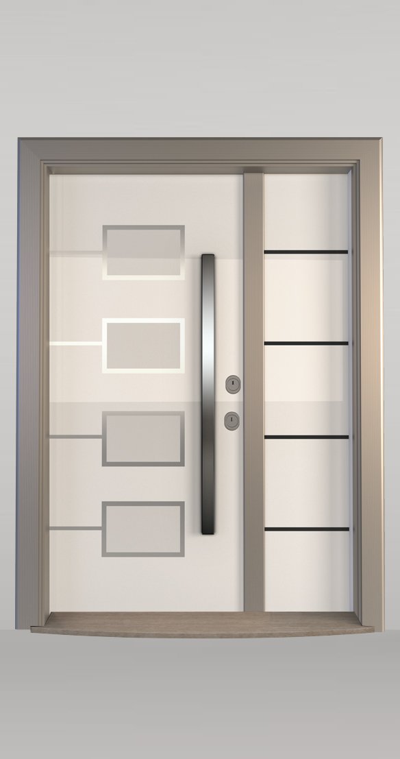 Modern çelik kapı tasarımı örneği